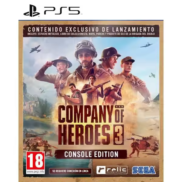 Company of Heroes 3 Console Edition CAJA METALICA PLAYSTATION 5 NUEVO PRECINTADO PAL ESPAÑA - 1