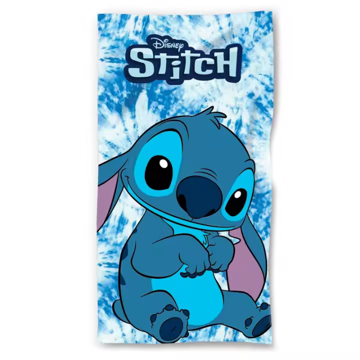 Toalla de playa o piscina con diseño de Stitch - Ideal para disfrutar del sol y la diversión en el agua - 1