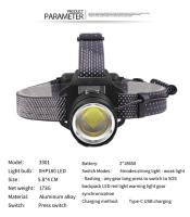 Linterna Frontal LED XHP160 Potente Con Zoom Recargable 3 Modos De Iluminación Para Camping Pesca Senderismo Caza - details 1