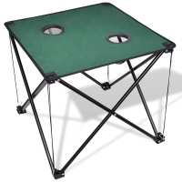 vidaXL Mesa Plegable Camping Jardín Pesca Picnic Exterior Bolsa Transporte Color Azul,  Gris,  Verde oscuro y mas - details 2