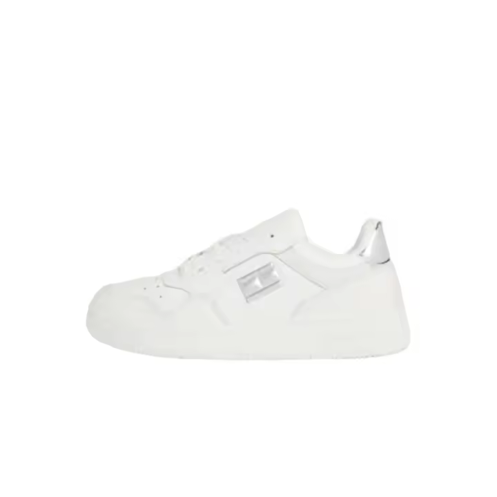 Zapatillas Tommy Hilfiger Retro Basket Mirror Logo Mujer Blanco - 1