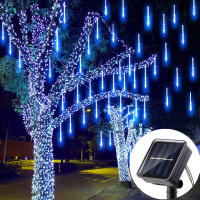 Luz De Show De Meteoritos LED Solar Para Jardín Decoración Navideña Fuente De Energía Solar IP65 Impermeable Cadena De Luces Para Exterior - details 0