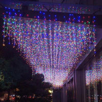 Guirnalda De Luces LED Para Exterior 4x0.6m Decoración Navideña Para Patio Fénix De Hadas Cortina De Luces Para Bodas Y Jardines - details 0
