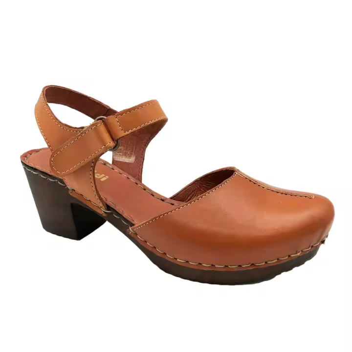 Villa - Zuecos de Tira Trasera de Piel para Mujer - 1