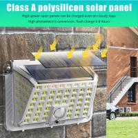 Lámpara De Pared Solar LED Super Brillante Con 90 LEDs 3 Modos Luz De Seguridad Exterior Para Jardín Patio Instalación Fácil Sin Bombillas Incluidas - details 6