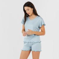 Tramas+ Pijama Corto Soft Mujer - Camiseta Manga Corta y Pantalón Cintura Elástica - details 1
