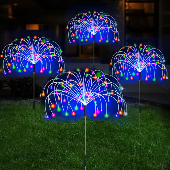 Luces De Fieras Solares LED Para Jardín Impermeables Decoración De Exterior Lámpara Solar Para Camino De Jardín Moderna - 1