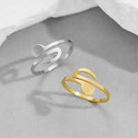 Anillo Abierto Ajustable De Acero Inoxidable Para Mujer Joyería Musical Regalo Para Cumpleaños Boda Calidad Alta Estilo Casual/Sporty - details 4