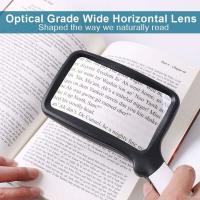 Lupa de Lectura plegable with 5 Luces LED 3 augmentos regulables Ideal Para Ver impresiones pequeñas, Libros, Baja Visión, Lectura fácil por la noche - details 1