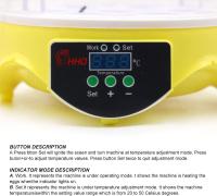 Incubadoras De Huevos Automaticas De 7 Huevos, Pantalla Digital Led, Huevo Incubadora Para Gallinas Pollos Patos Codornices Reptiles, Tortugas, Pájaros - details 6