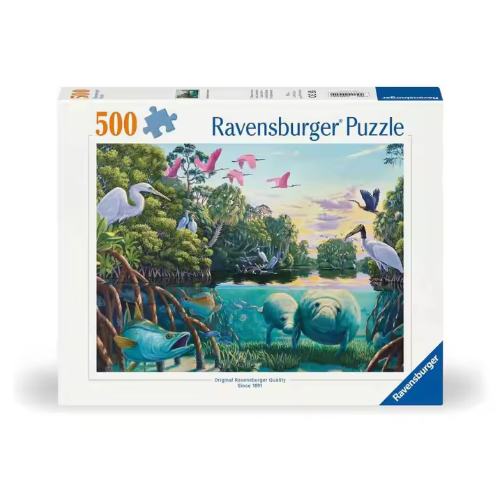 Construción Para Niños De 11 + Años Ravensburger Puzzle De 500 Piezas Original Ravensburguer Quality 1981 -Momentos Del Manatí- - 1