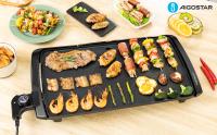 Plancha de Asar AIGOSTAR- Plancha de Asar Antiadherente Extra Grande Superficie de 50 x 27 cm, Potencia 2000W, Temperatura Ajustable, Bandeja Recoge Aceite Extraíble - Barbacoa Eléctrica - details 0