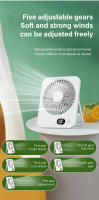 Ventilador De Mesa Portátil Mini Plegable Con 5 Velocidades USB Recargable Para Estudiantes Y Oficina Instalación En Pared - details 2