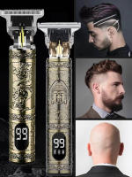 Cortador De Pelo Eléctrico T9 LCD Para Hombres Recargable Con 3-4 Boquillas De Corte Apto Para Rasurar Y Peinar Universal 100-240V - details 0