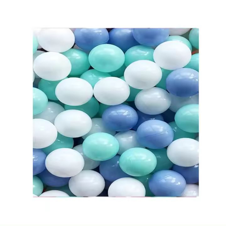 Bolas de Piscina y Parque Infantil, 5,5 cm, Malla de 50 hasta 800 unidades - Pack de Pelotas Infantiles Multicolores en Verde, Azul y Blanco, Sin BPA, Ideales para el Juego Seguro y Creativo de Niños y Bebés en Espacios Acuáticos y Playground - 1