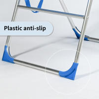 Silla de Playa Plegable con Reposabrazos, Portátil Silla Ligera Estructura de Acero Resistente, Silla Color Puro / Estampado a Rayas para Piscina Camping Jardín, Sillón Reclinable de 6 Posiciones con Reposabrazos - details 0