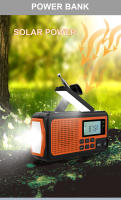 Radio De Emergencia Portátil 2025 Con Carga Solar Y Manivela 4000mAh Radio Meteorológico AM/FM/NOAA Alerta SOS Alarma Radio De Sobrevivencia - details 11