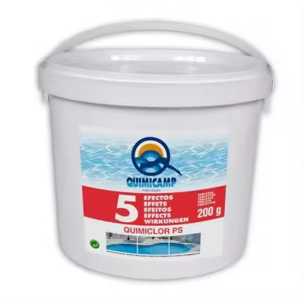 Cloro QUIMICAMP 5 efectos en pastillas 5 kg - 1