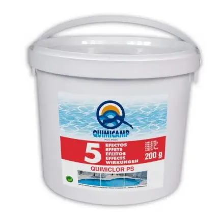 Cloro QUIMICAMP 5 efectos en pastillas 5 kg - 1