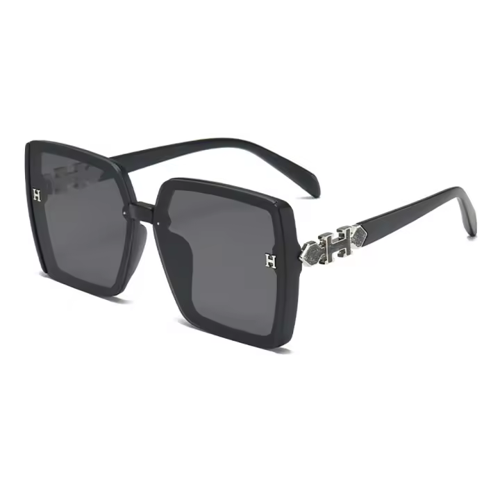 Gafas de sol, gafas de sol de montura grande de moda con degradado callejero - 1