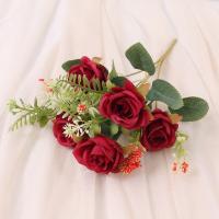 1/3Pcs Arreglo De Flores Artificiales Rosa Para Decoración De Hogar Y Jardín Decoración De Boda Y Fiestas Fake Flowers Garden Wedding Party Decoration - details 14