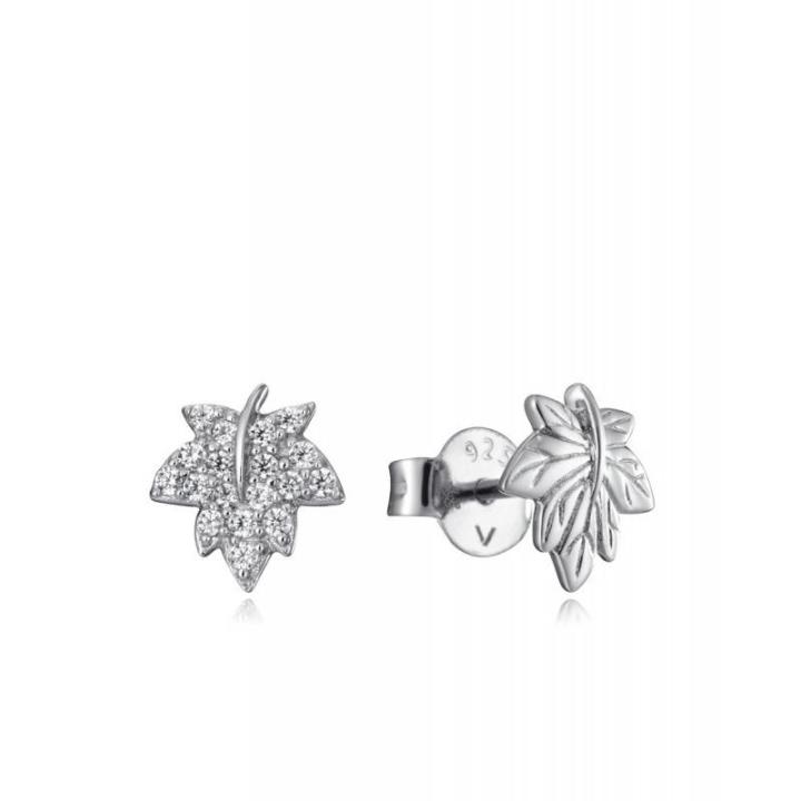 Pendientes Viceroy Jewels de plata de ley de aro con circonitas y perla