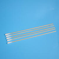 200 Pcs Sticks De Madera Larga Con Algodón Para Extensión De Pestañas Cuidado Ocular Limpieza Cosmética Bolas De Algodón Para Limpieza Médica - details 4