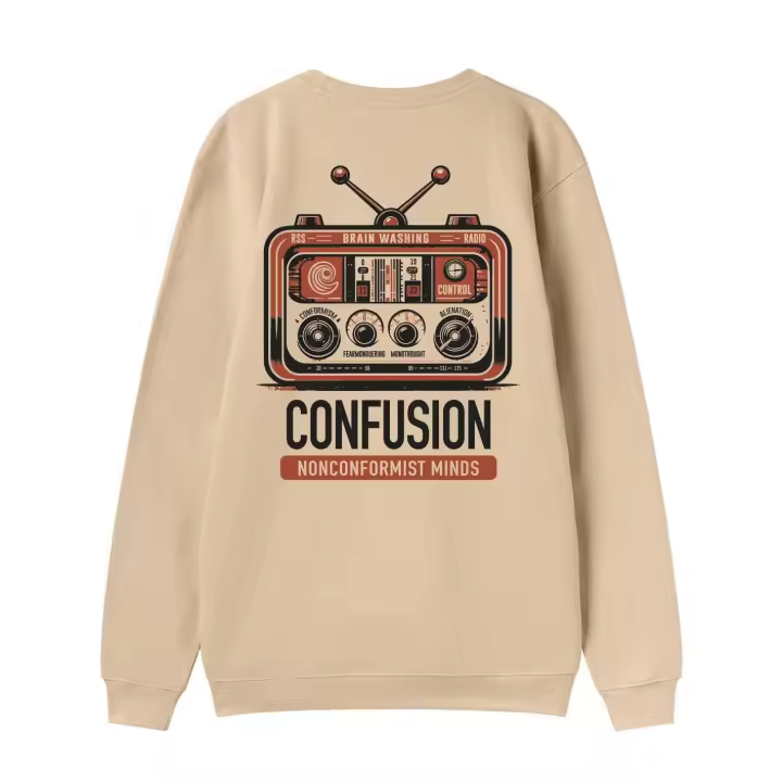 NONCONFORMIST CREAM CREWNECK - 1