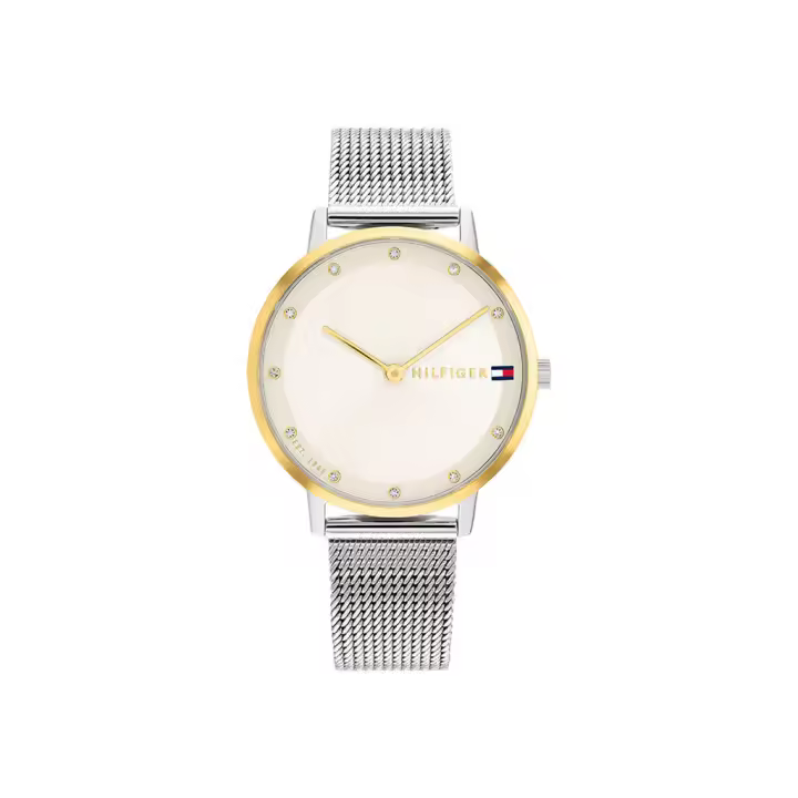 Tommy Hilfiger Reloj Mujer Analogico Cuarzo con Correa de Acero inoxidable 1782667 - 1