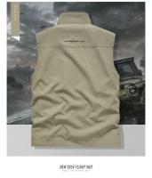 Chaleco De Verano Para Hombre Chaleco Sin Mangas Táctico Impermeable Para Caza Pesca Camping Con Bolsillos Y Cola De Caballo Casual - details 13