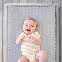 Sábana De Cambio Suave Con Puntos Minky Y Funda Para Almohada De Amamantamiento Para Bebé Niño Y Niña 2PCS Tamaño Medio Material Poliéster - details 10