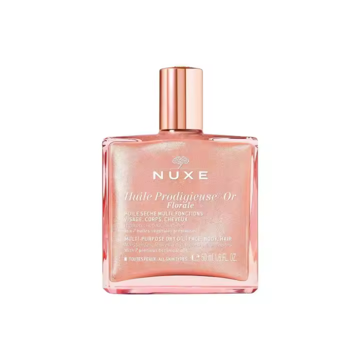 Nuxe Huile Prodigieuse Florale Or 50ml Aceite en Seco No Mancha la Ropa Oro Rosado Hidrante Luminosidad Antiestrias - 1