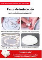 Panel LED 220V Luz De Techo Reemplazo Módulo LED 72W Redondo Cuadrado Placa De Luz 6000K/4000K Módulo Para Luces De Ventilador De Techo - details 9