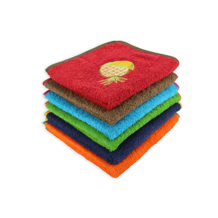 Acomoda Textil - 6 Paños de Cocina 100% Algodón. Toallas de Rizo 50x50 cm, Trapos Absorbentes, Suaves y Resistentes de 500gr/m². - 1