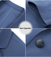 Traje De Verano Para Hombre En Seda De Hielo Color Sólido Transpirable Y Elástico Alto Escudo Solar Ligero Para Primavera - details 9