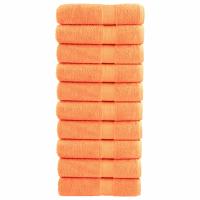 vidaXL Toallas de baño 10 uds 100% algodón 100x150 cm 600 gsm toalla Color Verde manzana,  orange,  Tuquesa y mas - details 1