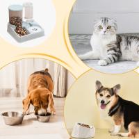 Comedero automático para mascotas, dispensador físico, bebedero automático para gatos, bebedero de acero inoxidable para gatos, dispensador de comida 2 en 1 - details 0