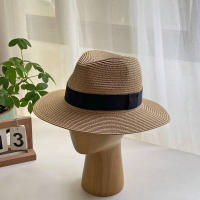 Sombrero De Paja De Moda Para Mujer Verano Protección Solar Estilo Panama Sombrero De Playa Viaje Adecuado Para Exterior - details 2