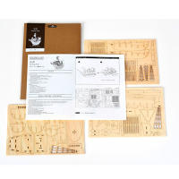 Puzzle 3D De Madera DIY Juguete Mecánico De Armar Modelo De Barco Juego De Construcción Regalo De Navidad Para Adultos - details 2
