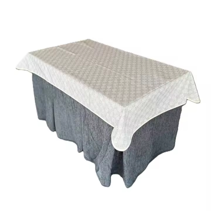 Ropa Chenilla Eco 8 Pliegues color Gris (incluye tapete) decopaq - 1