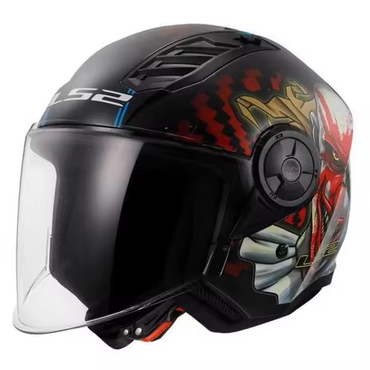 Ls2 Casco Jet Of616 Airflow Ii Happy Dreams - 1
