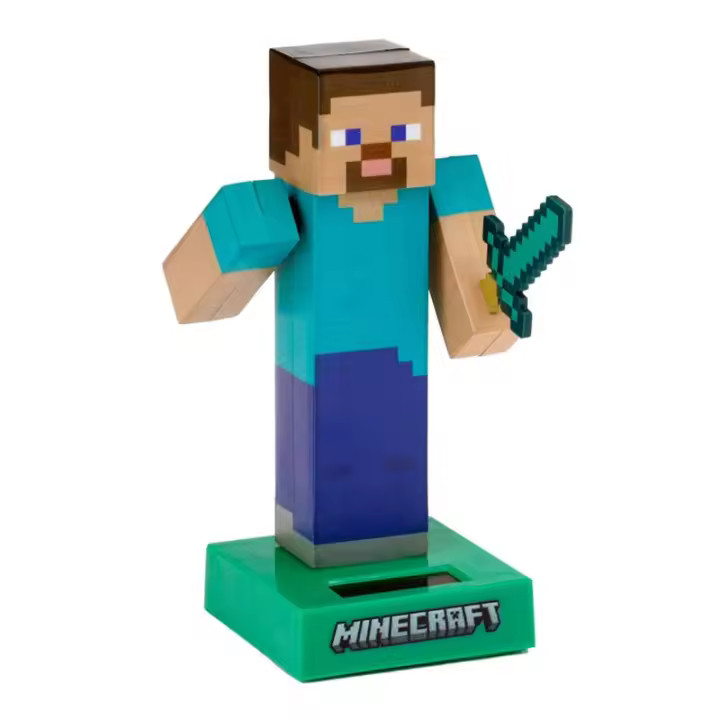 Muñeco Solar Steve Minecraft - 1