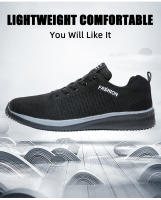 Zapatos De Correr Para Hombre Ligeros Y Cómodos Tenis De Caminar Transpirables Zapatillas De Deporte Con Suela EVA Talla True - details 3