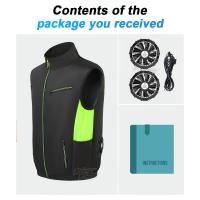 Chaleco De Enfriamiento Para Verano 2025 Con Ventilador Portátil Ropa Aire Acondicionada Enfriamiento Continuo 13 Horas Ideal Para Trabajo En Altas Temperaturas Pesca - details 4