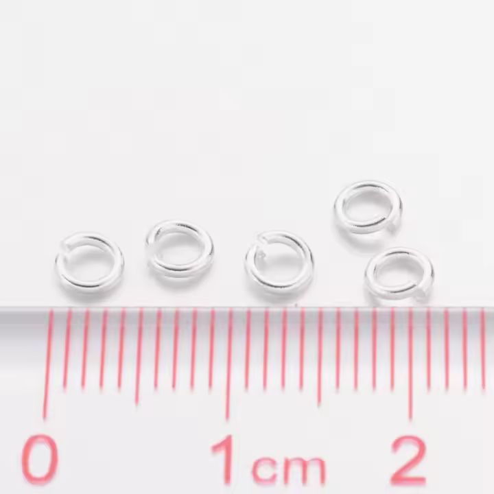 Anillos De Salto De Latón 1100pcs/50g Sin Cadmio Ni Plomo Dorados 20 Onzas 4x0.8mm Diámetro Interior: 2.4mm Para Joyería Y Manualidades - 1