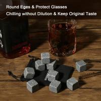 Juego De 9 Piedras De Escocés Para Whiskey Inodoro De Granito Reutilizables Cubos De Hielo Mejor Regalo Para Padre Y Esposo - details 1