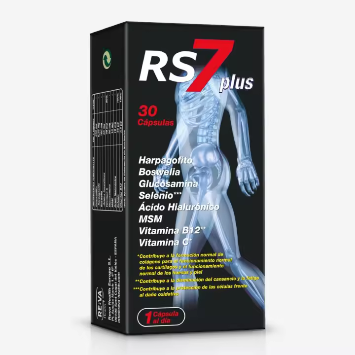 RS7 Articulaciones Plus | 30 Cápsulas | Movilidad y Flexibilidad de las Articulaciones | Alivio de las Molestias Articulares | Prevención de Lesiones - 1
