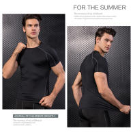 Camiseta Deportiva De Hombre Para Correr Y Fitness Secado Rápido Cuello Redondo Elasticidad Musculación Entrenamiento Deportivo - details 1