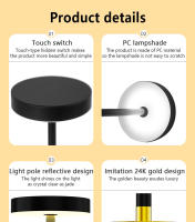 Lámpara De Escritorio LED Recargable 15W QI Carga Inalámbrica Luz De Lectura Para Oficina Y Estudio Iluminación Nocturna Para Mesa - details 9