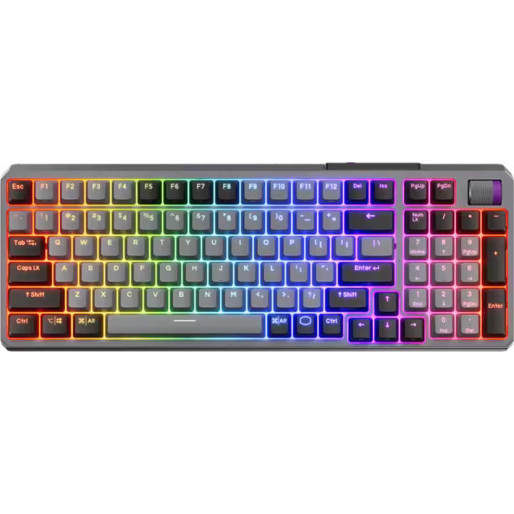 COOLER MASTER KEYBOARD MK770/Junta/Negro gris/Caja V2 Rojo/US - 1